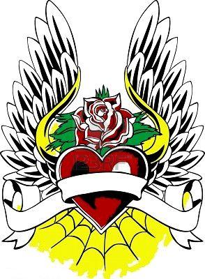 Love Angel Tattoo Image